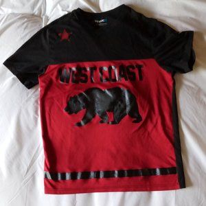 Men's Large Tony Hawk  Red And Black West Coast